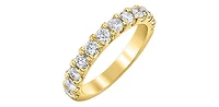 10K Yellow Gold 1.0cttw Diamond Band - 4.5
