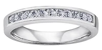 14K White Gold 1.50cttw Diamond Channel Set Band - 4.5