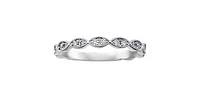 10K White Gold 0.20cttw Diamond Band