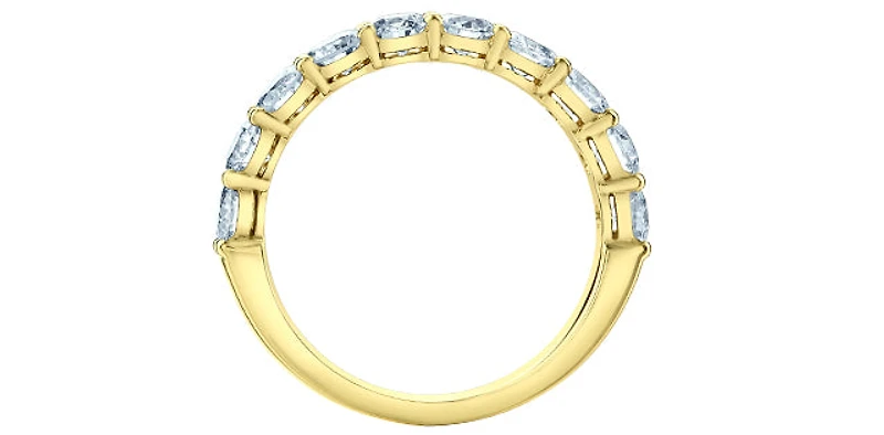 14K Yellow Gold 1.50cttw Lab Grown Diamond Band - /