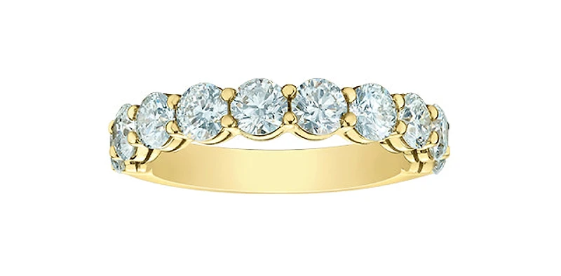 14K Yellow Gold 2.0cttw Lab Grown Diamond Band