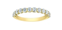 14K Yellow Gold 0.75cttw Lab Grown Diamond Band