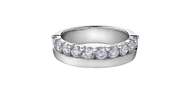 14K White Gold 1.0cttw Diamond Ring