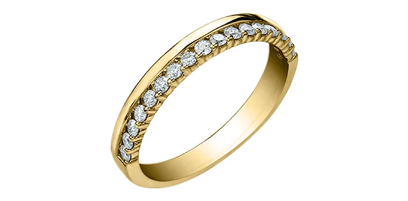 14K Yellow Gold 0.33cttw Diamond Band - 4.5