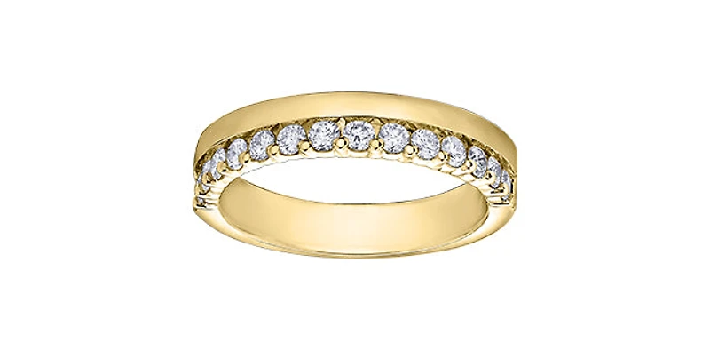14K Yellow Gold 0.75cttw Diamond Band - 4.5