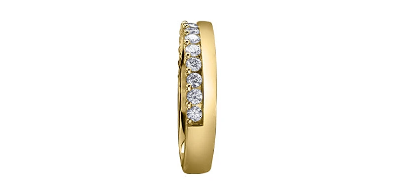 14K Yellow Gold 0.75cttw Diamond Band - 4.5