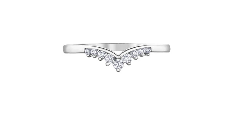 14K White Gold 0.25cttw Diamond Ring