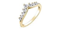 14K Yellow Gold 0.50cttw Diamond Ring - / 4.5