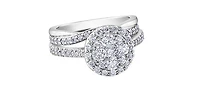10K White Gold 0.25cttw Diamond Ring / Band - 4.5