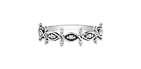 10K White Gold 0.11 cttw Diamond Ring - 4.5 /