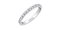 18K White Gold 0.75cttw Canadian Diamond Band - size 6.5