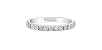 18K White Gold 0.75cttw Canadian Diamond Band - size 6.5