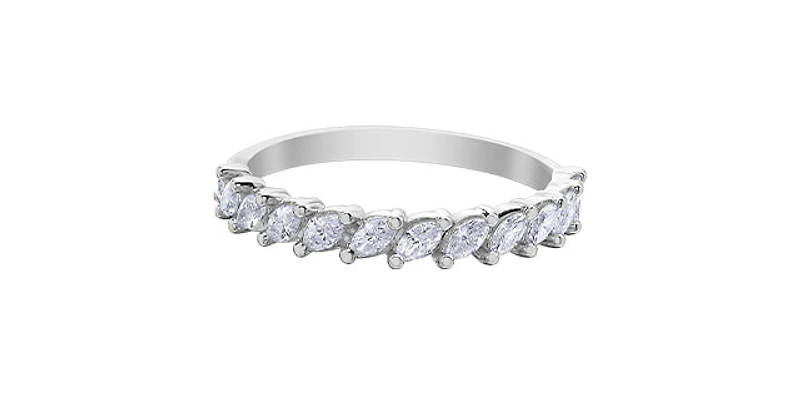 14K White Gold 0.50cttw Diamond Ring