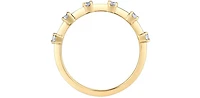 14K Yellow Gold 0.25cttw Canadian Diamond Ring - 6.5 / 4.5