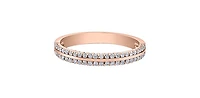 10K Rose Gold 0.25cttw Diamond Ring - 4.5
