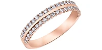 10K Rose Gold 0.33cttw Diamond Ring