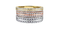 10K Rose Gold 0.33cttw Diamond Ring