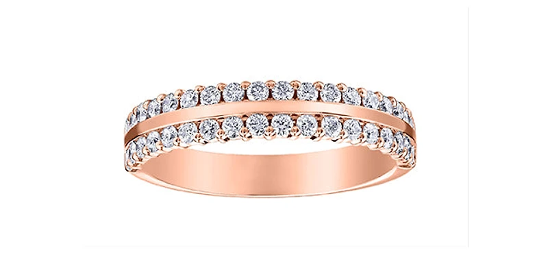 10K Rose Gold 0.50cttw Diamond Ring - 4.5