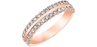 10K Rose Gold 0.50cttw Diamond Ring - 4.5