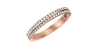10K Rose Gold 0.25cttw Diamond Ring - 4.5