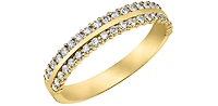 10K Yellow Gold 0.33cttw Diamond Band - 4.5