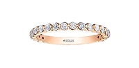 18K Rose Gold 1.00cttw Canadian Diamond Band - size 6.5
