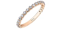 18K Rose Gold 0.75cttw Canadian Diamond Band - size 6.5