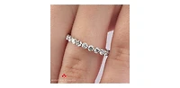 18K White Gold & Palladium Alloy (hypoallergenic) 1.00cttw Canadian Diamond Band - 4.5