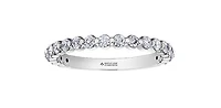 18K White Gold & Palladium Alloy (hypoallergenic) 0.60cttw Canadian Diamond Band