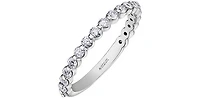 18K White Gold & Palladium Alloy (hypoallergenic) 0.60cttw Canadian Diamond Band