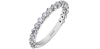 18K White Gold & Palladium Alloy (hypoallergenic) 0.75cttw Canadian Diamond Band - 4.5