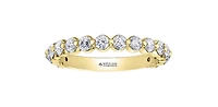18K Yellow Gold 1.00cttw Canadian Diamond Band - 4.5