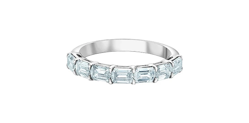14K White Gold 1.60cttw Lab Grown Diamond Band