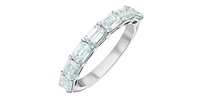 14K White Gold 2.10 cttw Lab Grown Diamond Band - / 4.5