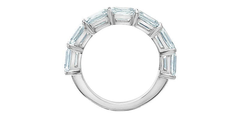 14K White Gold 3.50cttw Lab Grown Diamond Band - 4.5
