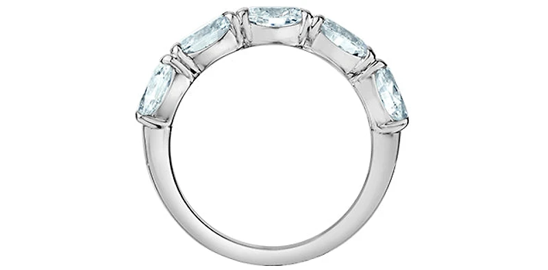 14K White Gold 2.50cttw Lab Grown Diamond Band