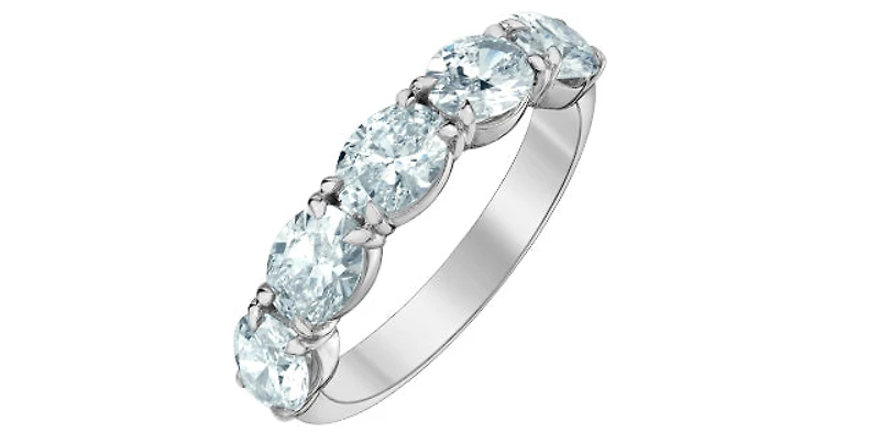 14K White Gold 2.50cttw Lab Grown Diamond Band