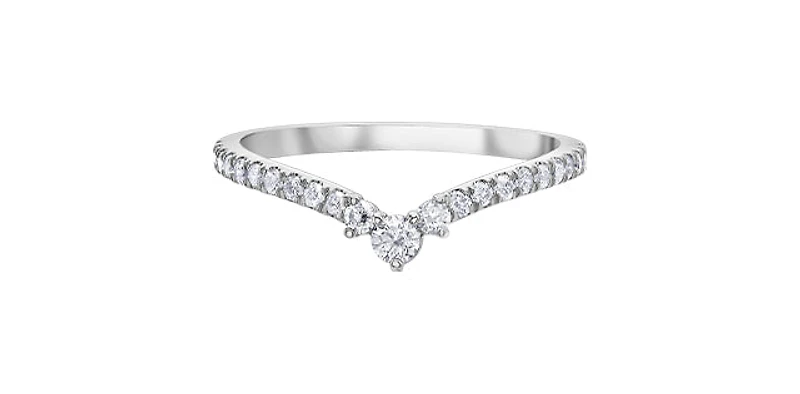 10K White Gold 0.33cttw Diamond Ring