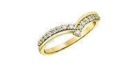 10K Yellow Gold 0.20cttw Diamond Band