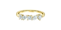 10K Yellow Gold 0.50cttw Lab Grown Diamond Ring - 4 / yellow gold