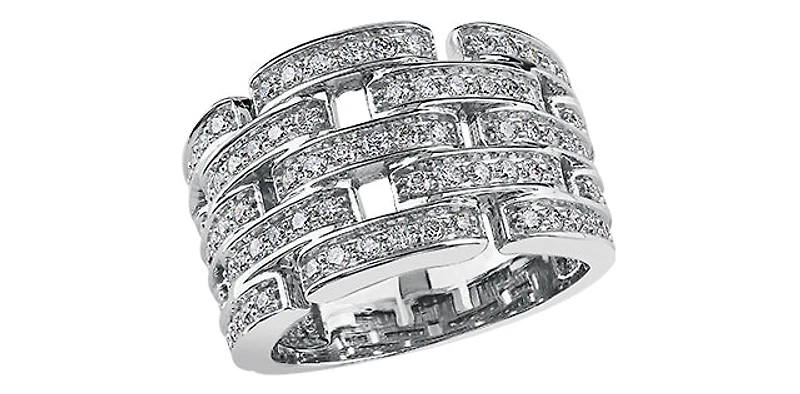 10K White Gold 1.00 cttw Diamond Ring