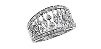 10K White Gold 0.50cttw  Diamond Ring - 4