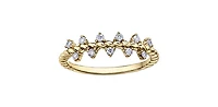 10K Yellow Gold 0.16cttw Diamond Ring - / 4.5