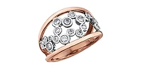 14K White & Rose Gold 0.50cttw Diamond Ring - 4.5