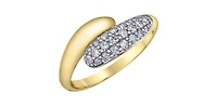 10K Yellow Gold 0.38cttw Diamond Ring - 4 / yellow gold