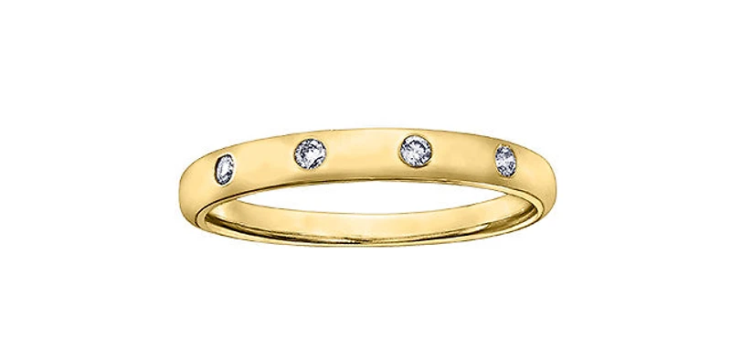 10K Gold Diamond Ring - /