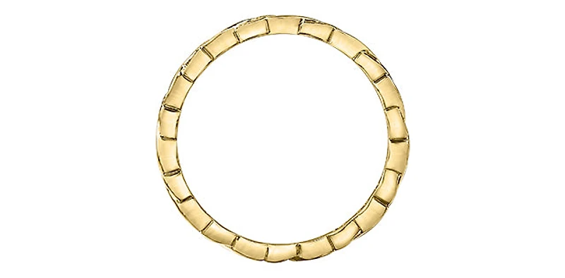 10K Yellow Gold 0.075cttw Diamond Infinity Ring