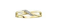 10K Yellow Gold 0.03cttw Diamond Ring