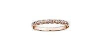 10K Rose Gold 0.08cttw Diamond Ring - 4.5