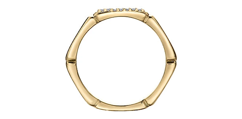 10K Yellow Gold 0.04cttw Diamond Ring